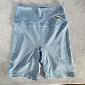 Gymshark + Whitney Biker Shorts Blue Womens Size S High Rise Butt Lift Cycling